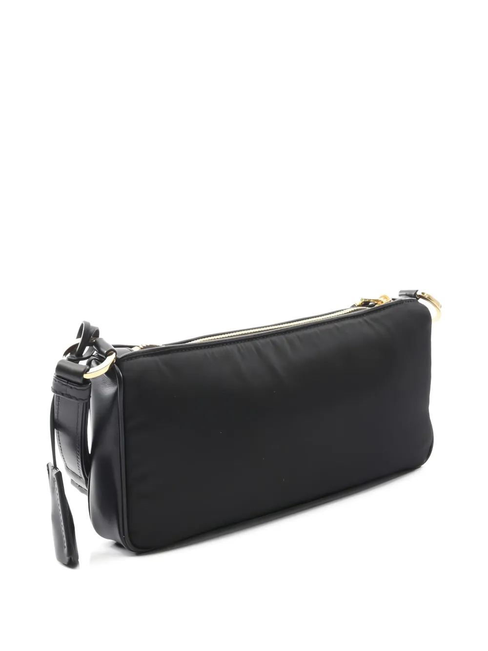 Pre-owned Prada 2020s Logo-plaque Crossbody Bag In Black