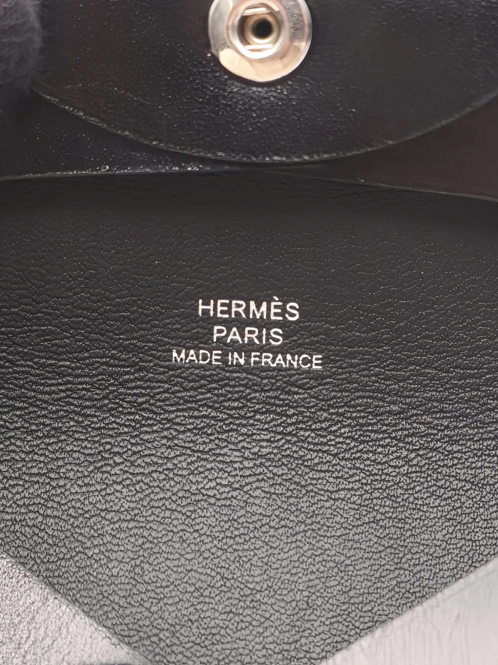 Pre-owned Hermes 2023 Bastia Coin Purse In Black