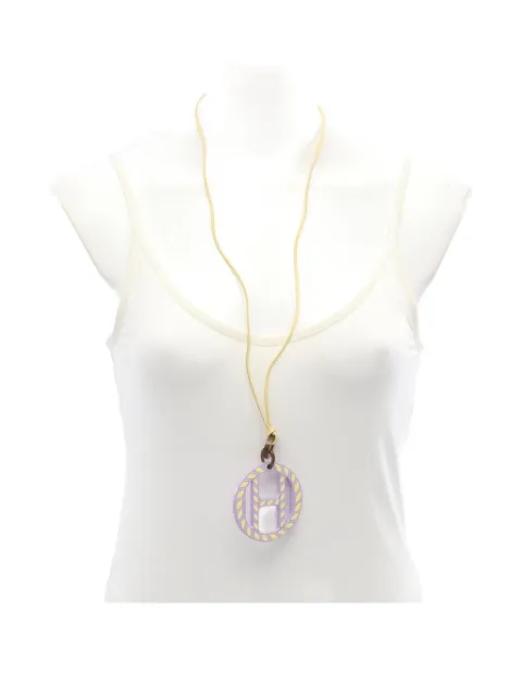 Hermès Pre-Owned 2010s H Equip buffalo horn necklace