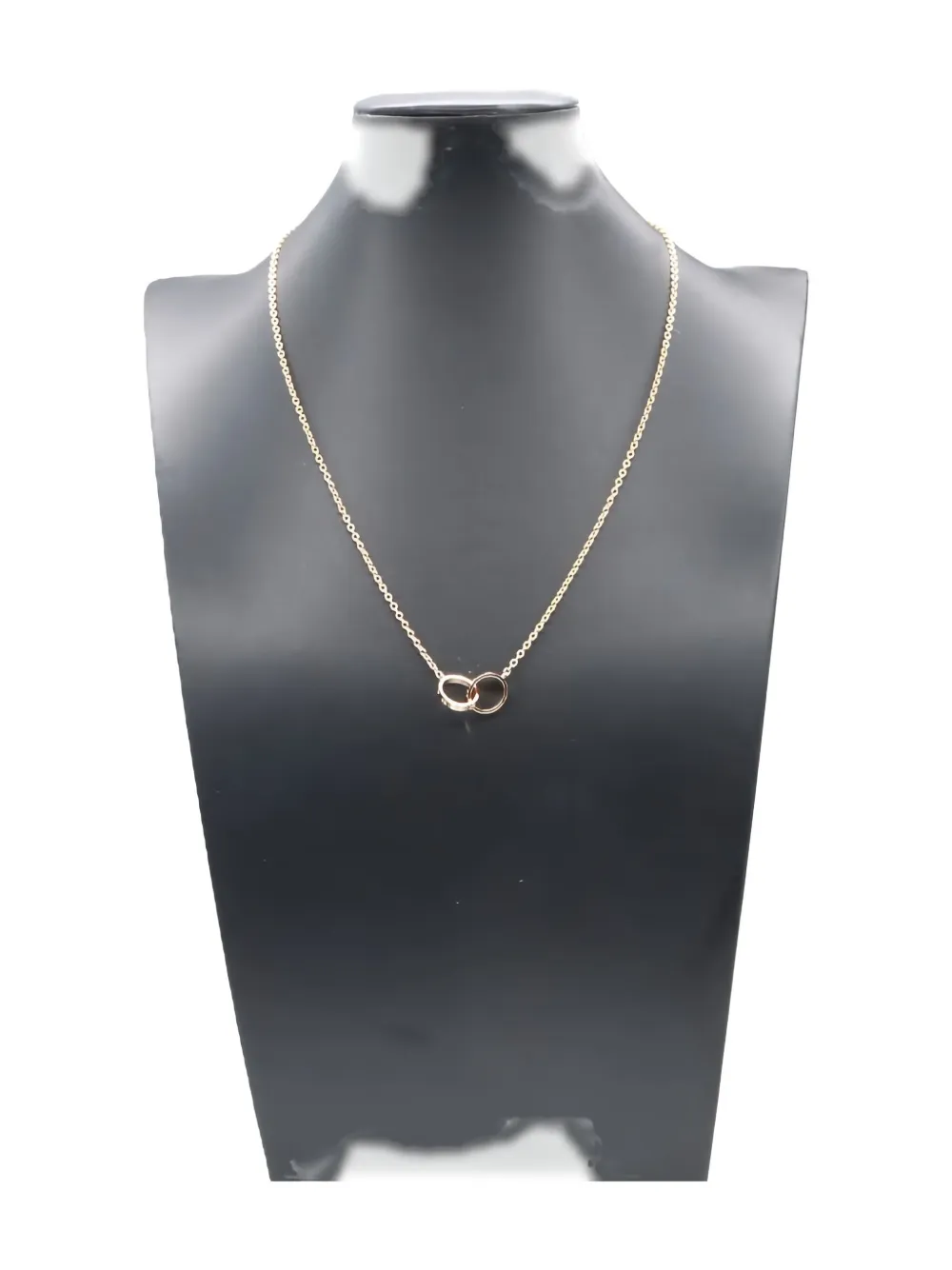 Pre-owned Cartier 2010s 18k Rose Gold Baby Love Necklace In Pink