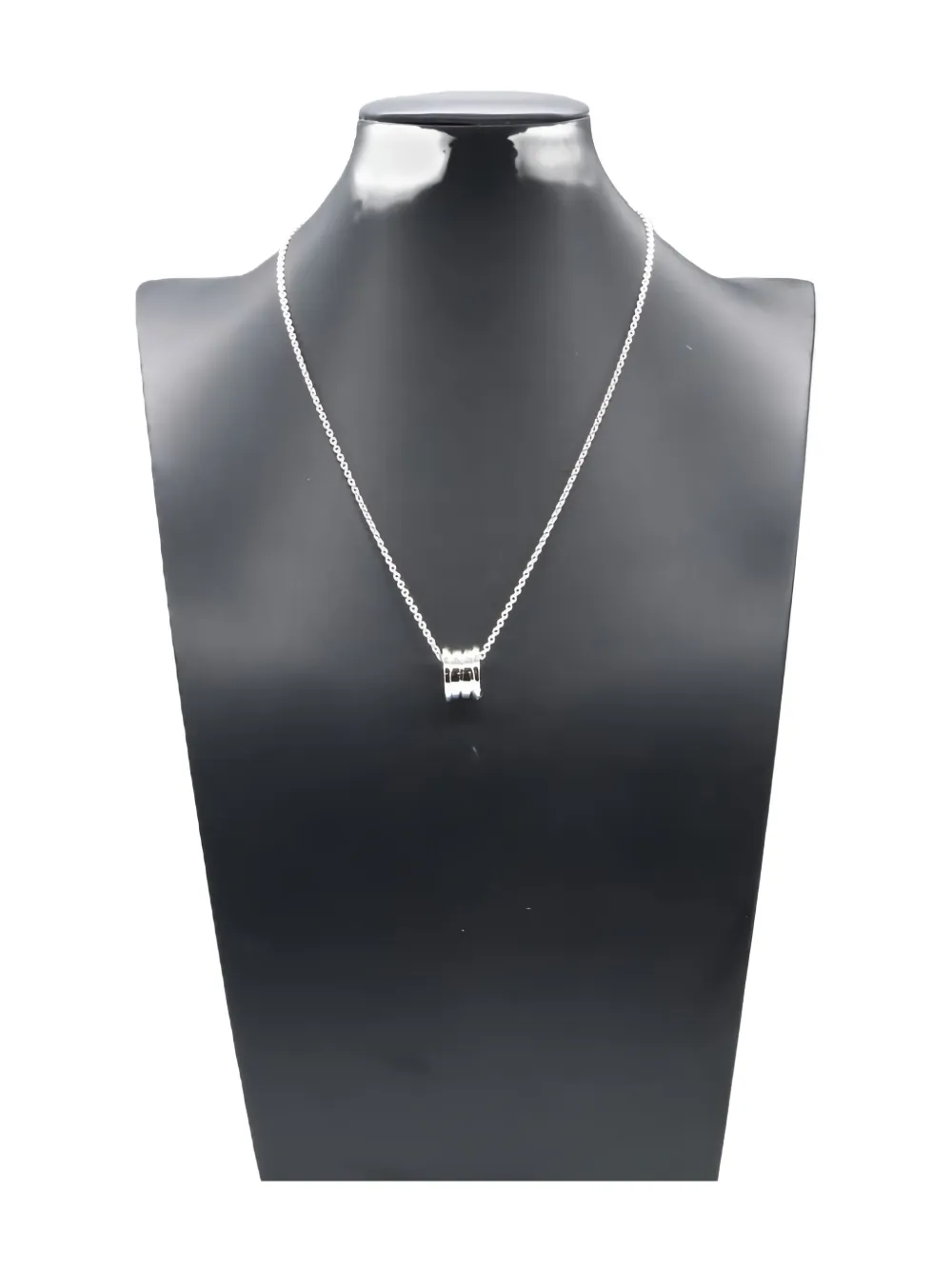 Bvlgari Pre-Owned 2010s 18K white gold B-zero1 B necklace | Silver | Image 1
