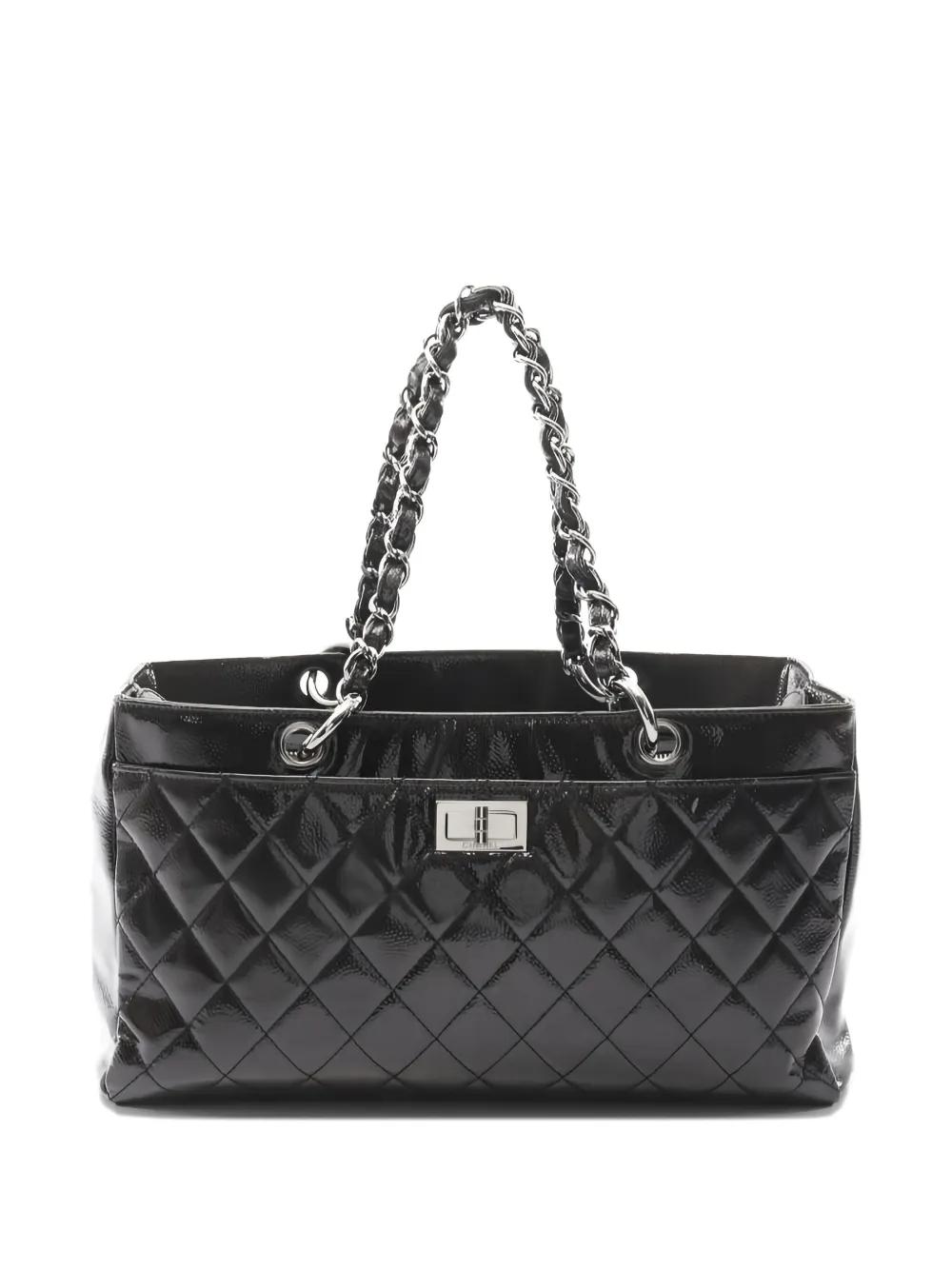 CHANEL Pre-Owned 2005-2006 2.55 ハンドバッグ - ブラック CHANEL Pre-Owned 2005-2006 2.55 ハンドバッグ - ブラック