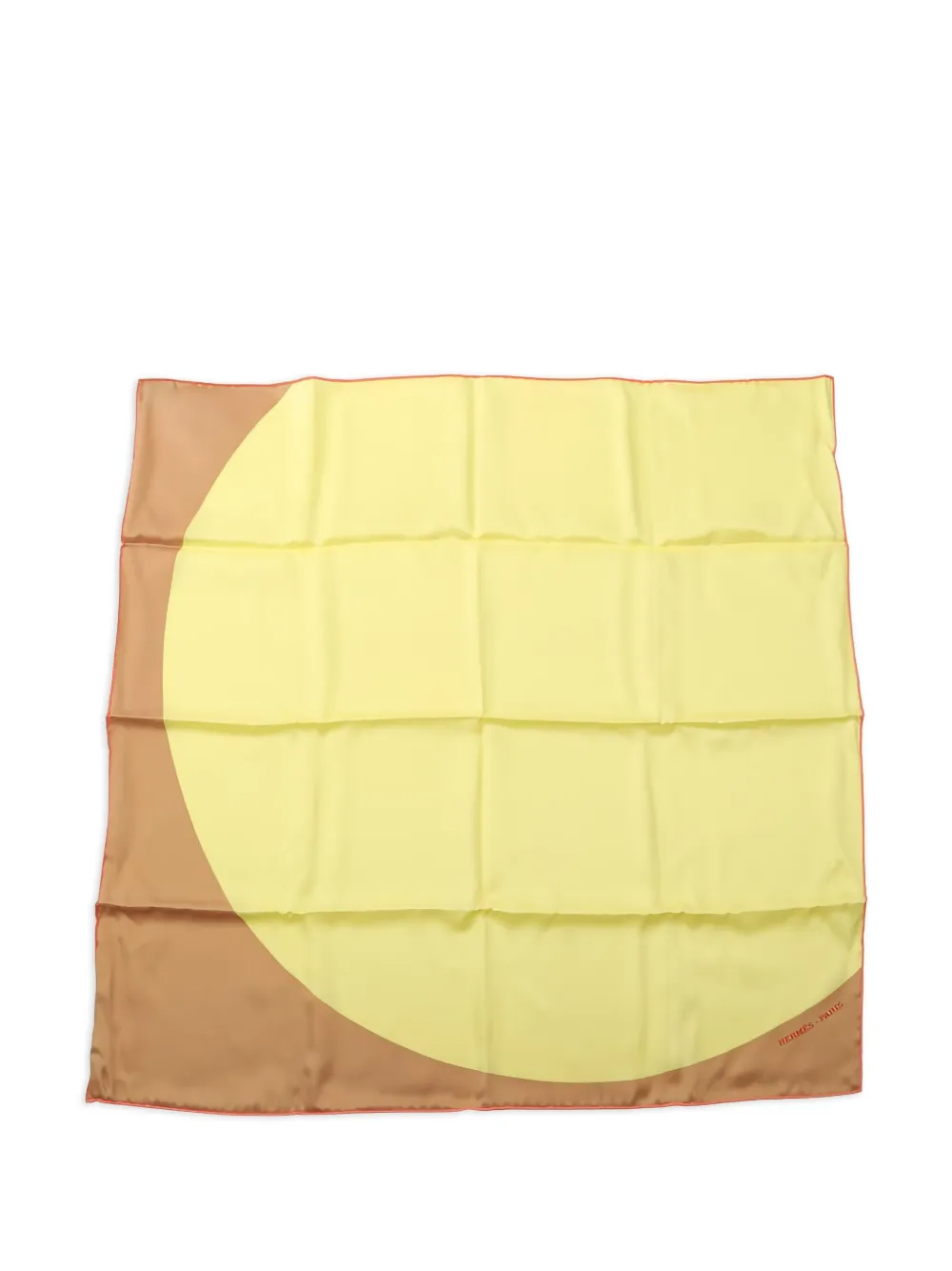Hermès Pre-Owned mascada de seda Mega Pois carres 70 2020 | amarillo | Image 1