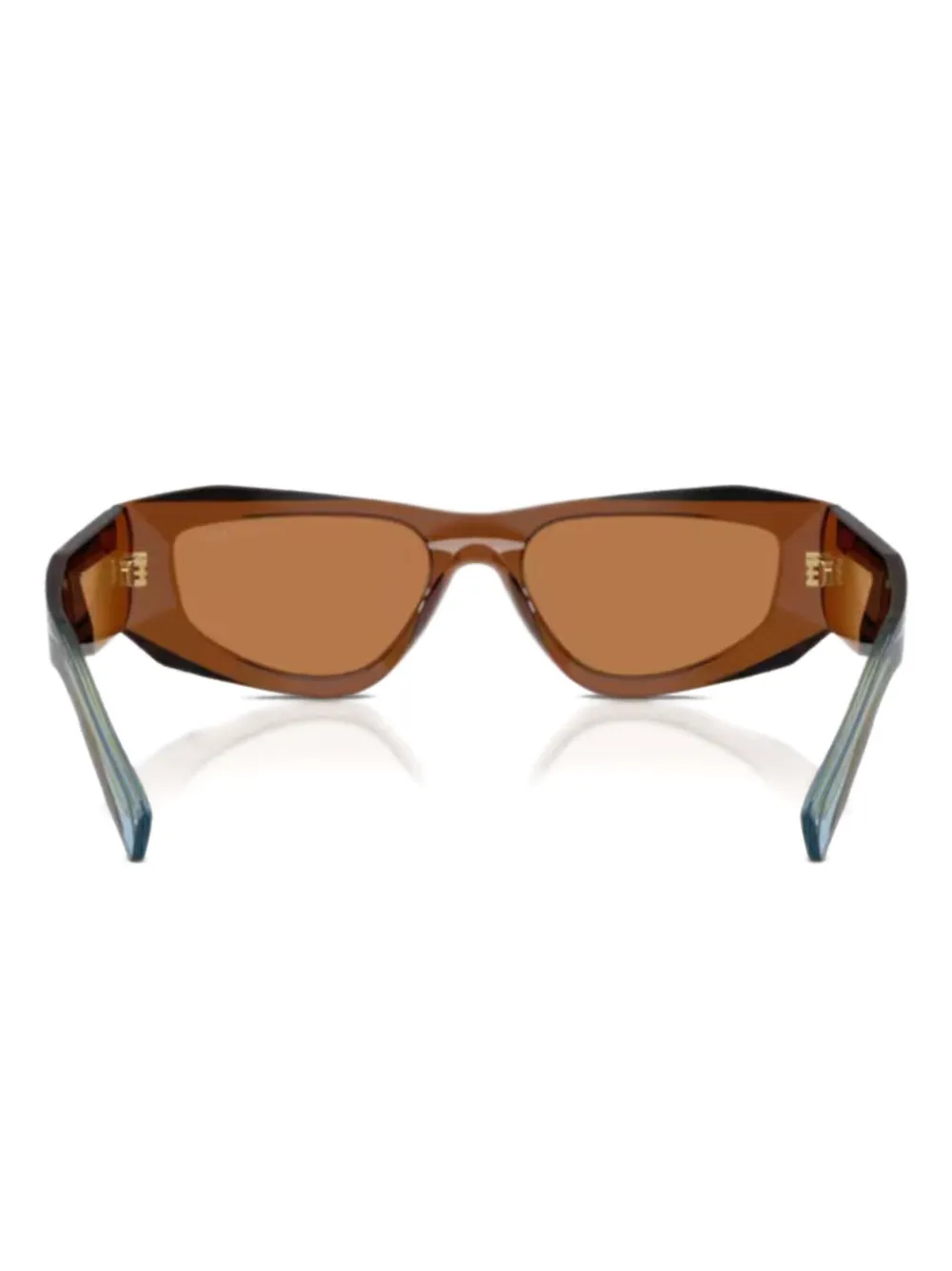 Prada Eyewear geometric-frame sunglasses | Brown | Image 1