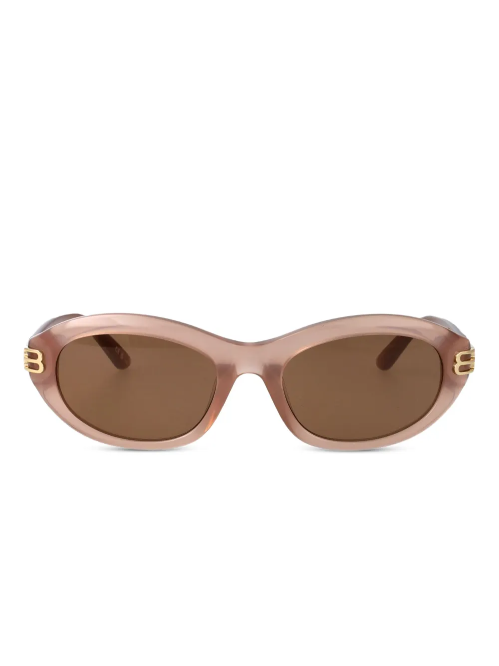 Balenciaga Eyewear oval-frame sunglasses - Toni neutri