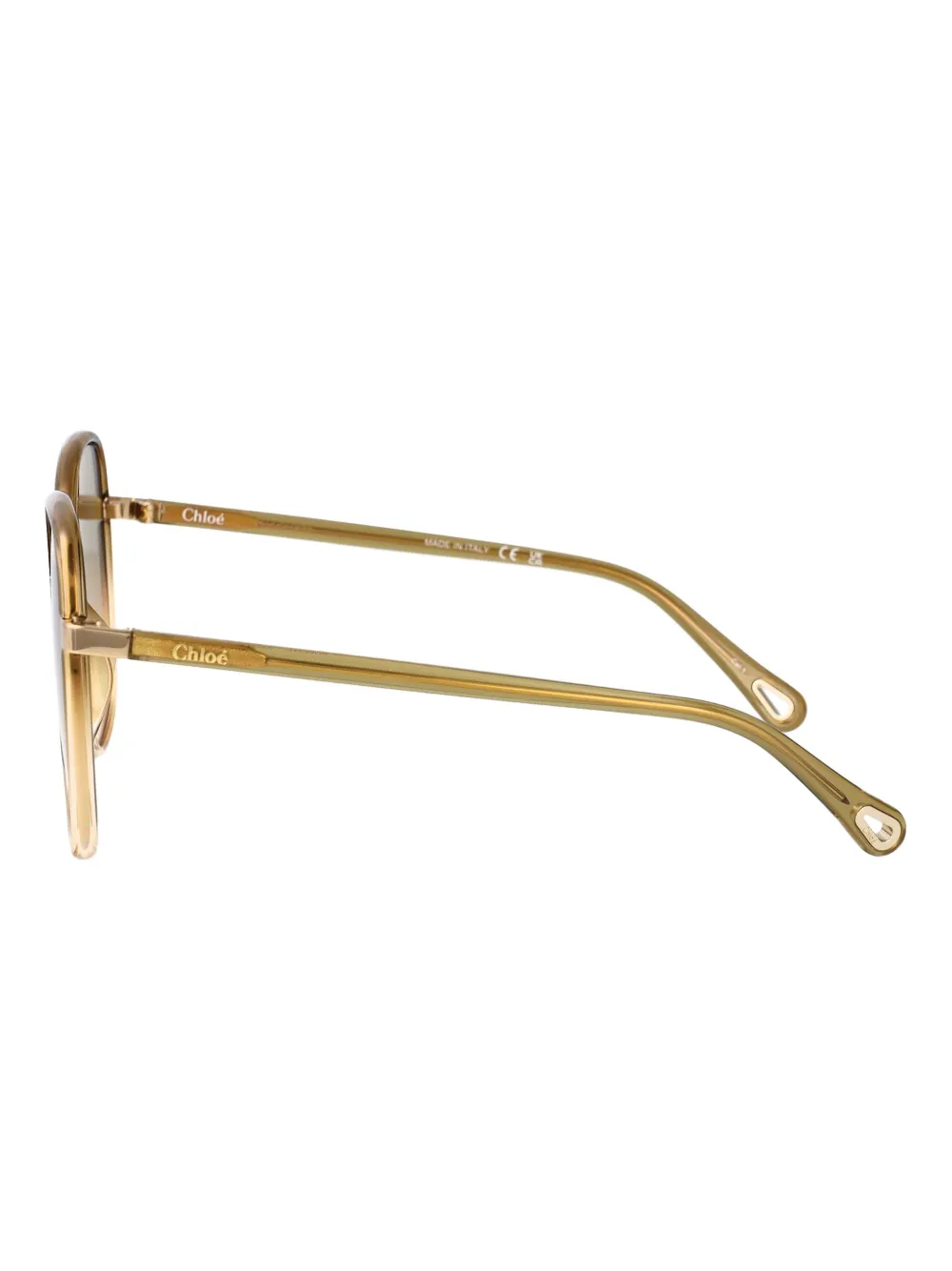 Chloé Eyewear Zonnebril met vierkant montuur Bruin