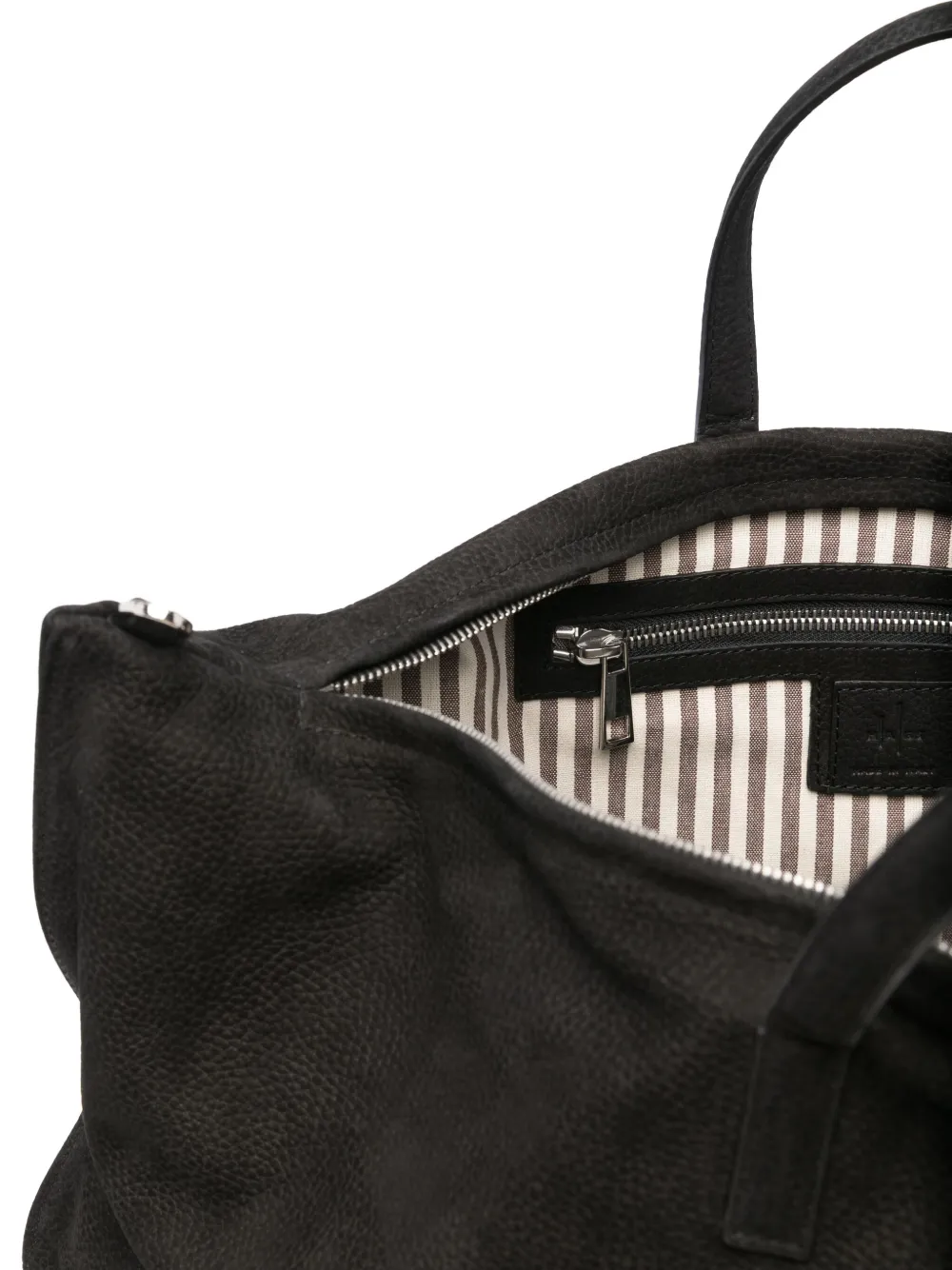 Hags Leather Tote Bag In Black