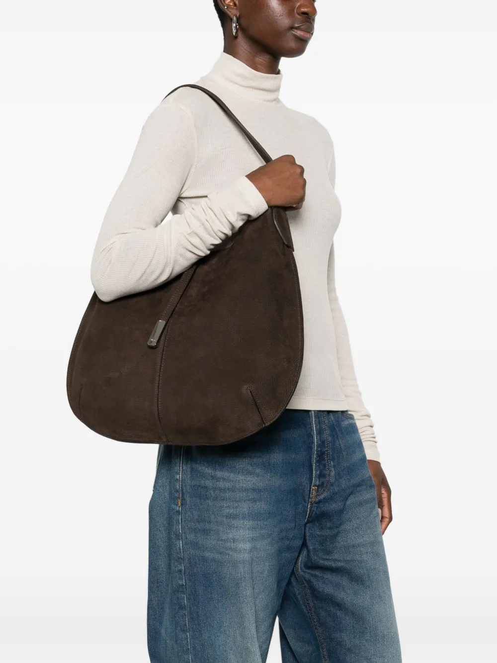 HAGS leather shoulder bag - Bruin