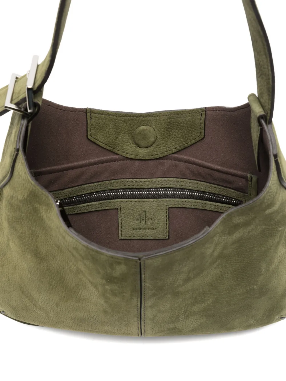 Hags Leather Shoulder Bag In Green