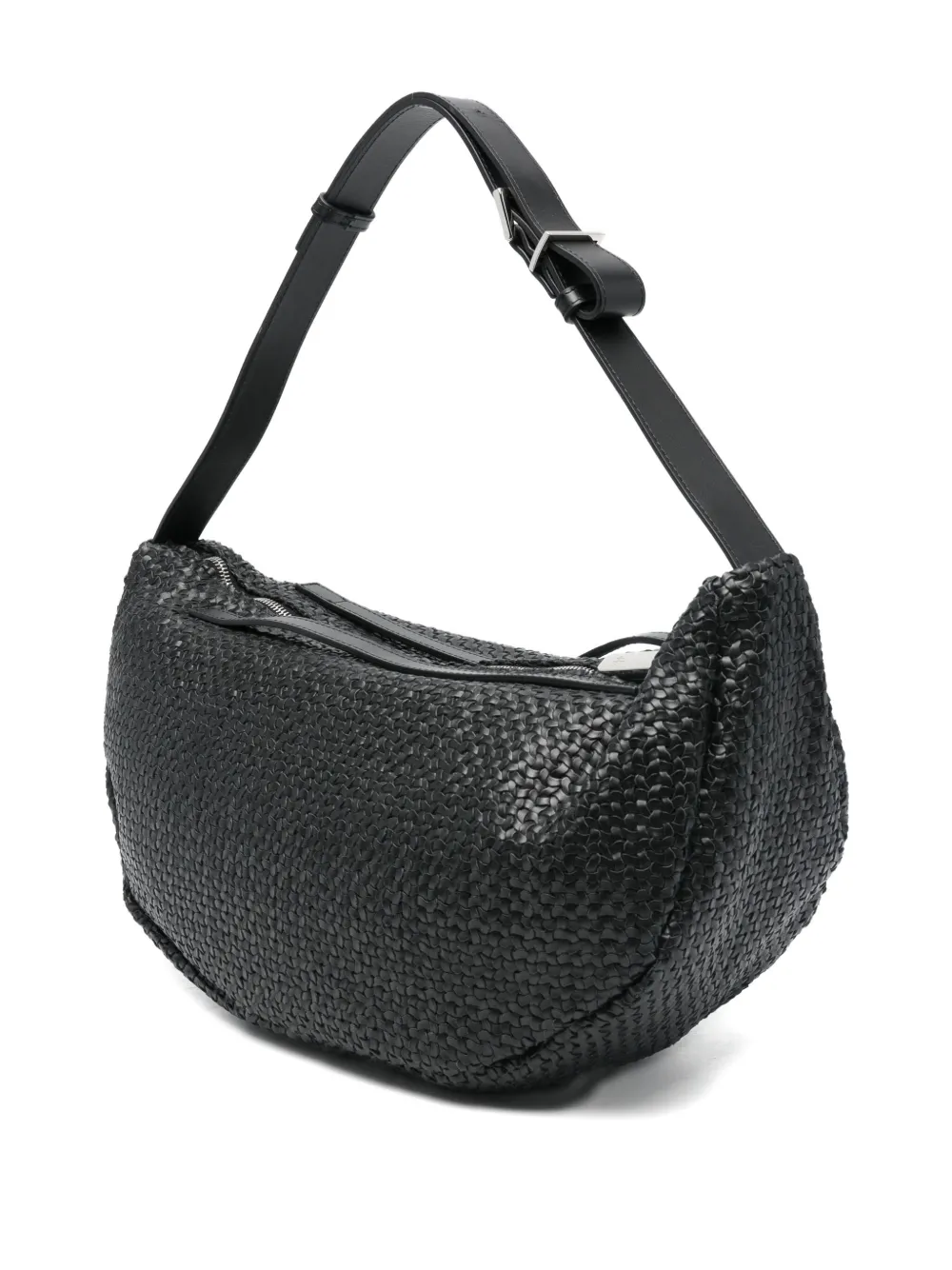 Hags Woven Shoulder Bag In Black