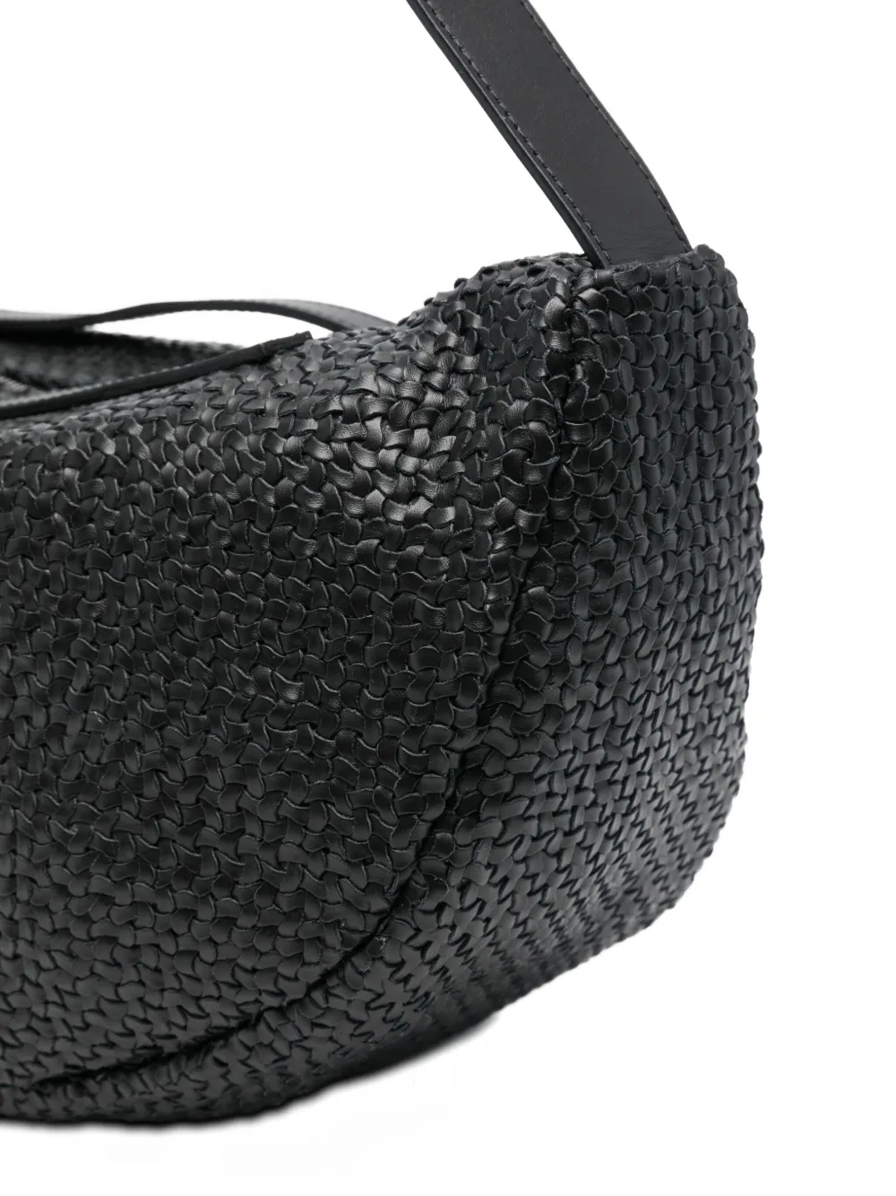 Hags Woven Shoulder Bag In Black