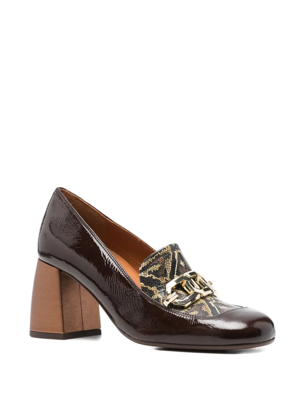 Chie Mihara 85mm chain-detail pumps - Bruin