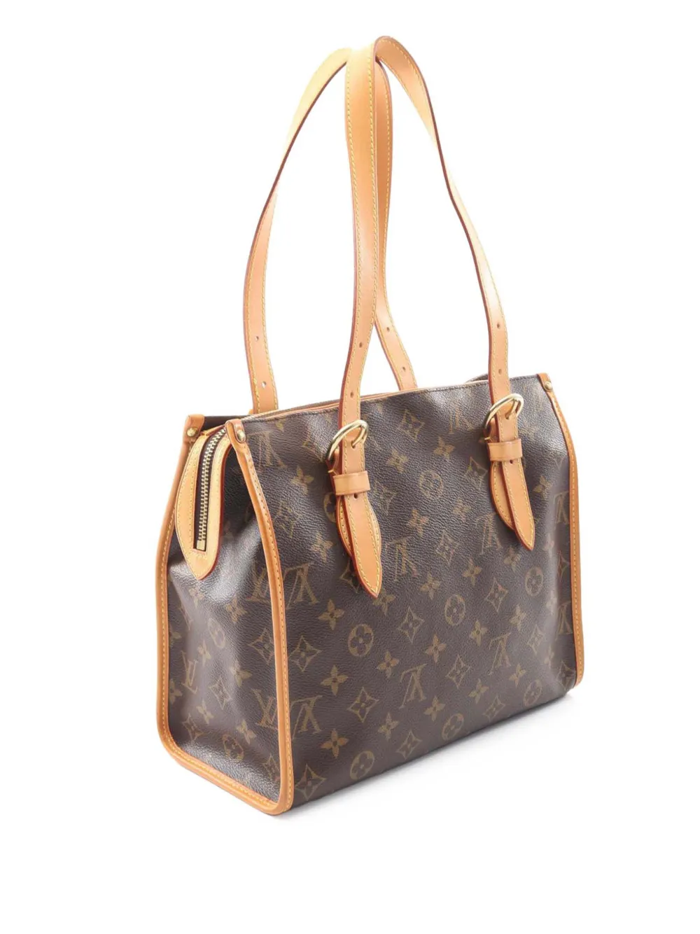Pre-owned Louis Vuitton 2005 Monogram Popincourt Haut Shoulder Bag In Brown