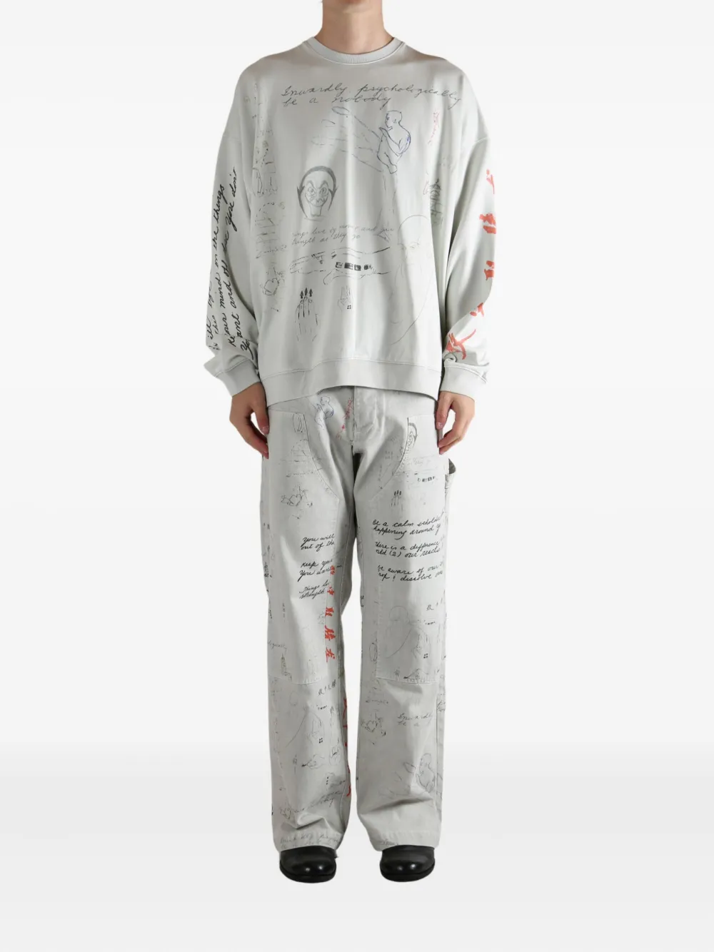 D-R-G-N Meditations graphic-print sweatshirt | Sweats | Image 2