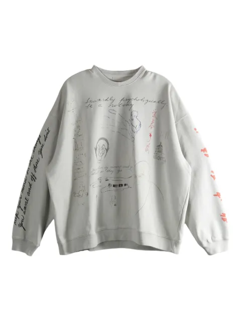 D-R-G-N Meditations graphic-print sweatshirt