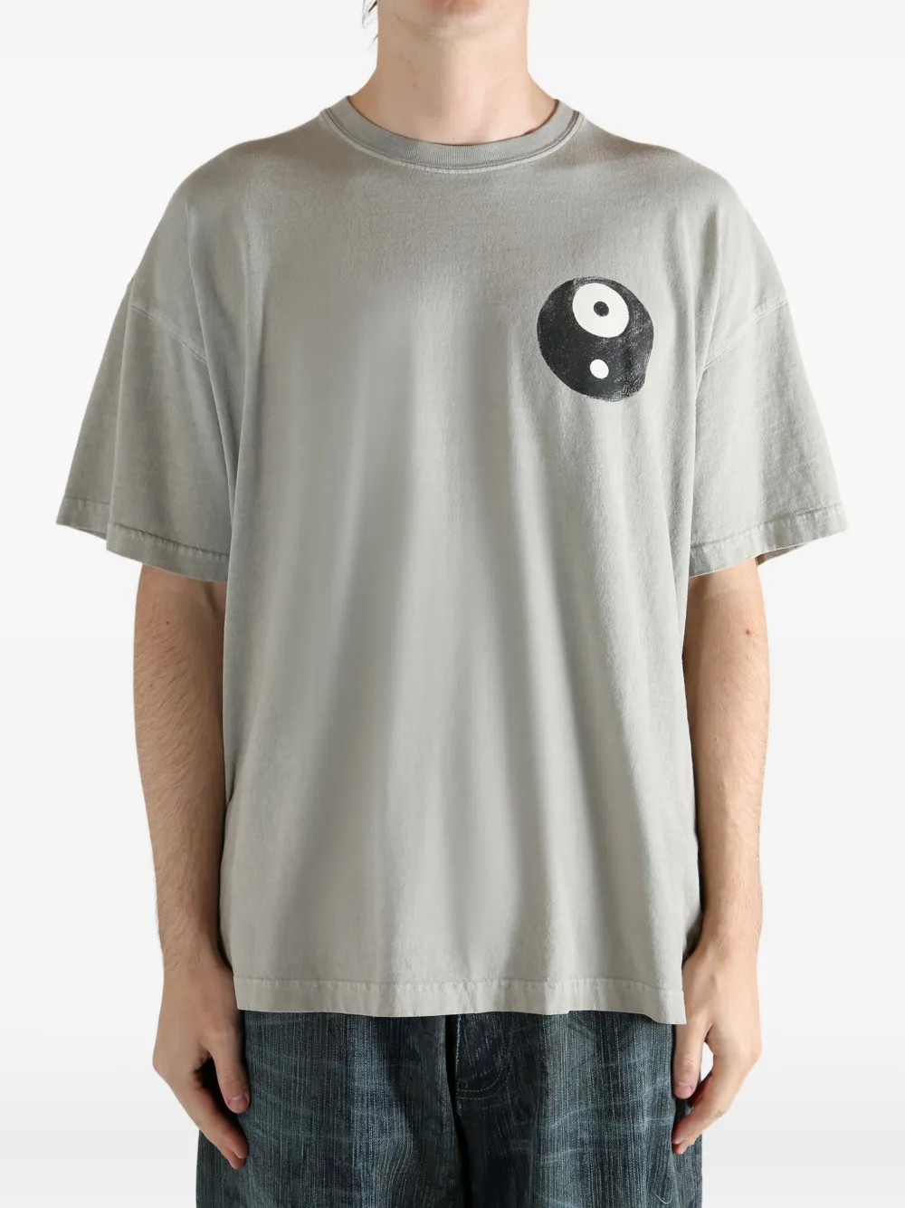 D-r-g-n Graphic-print T-shirt In Gray
