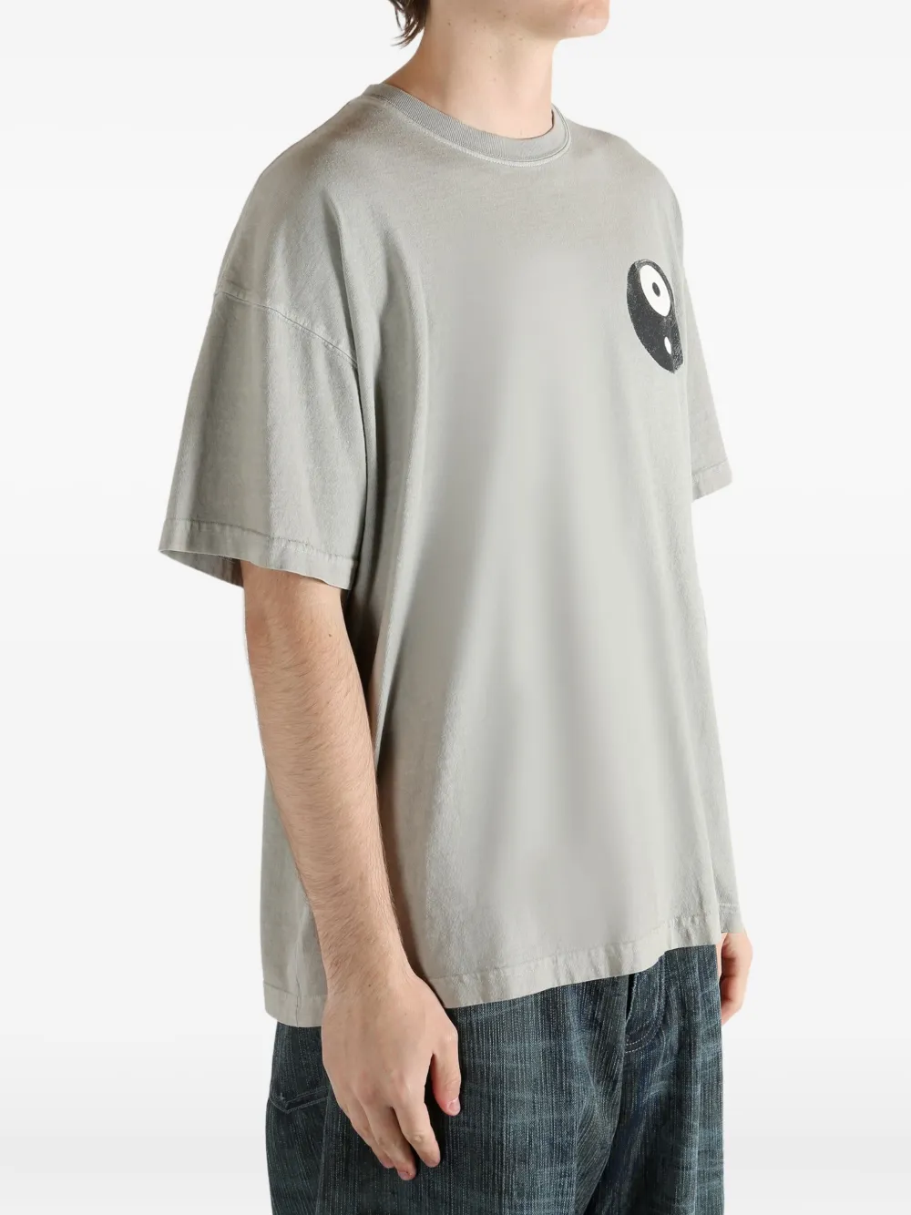D-r-g-n Graphic-print T-shirt In Gray
