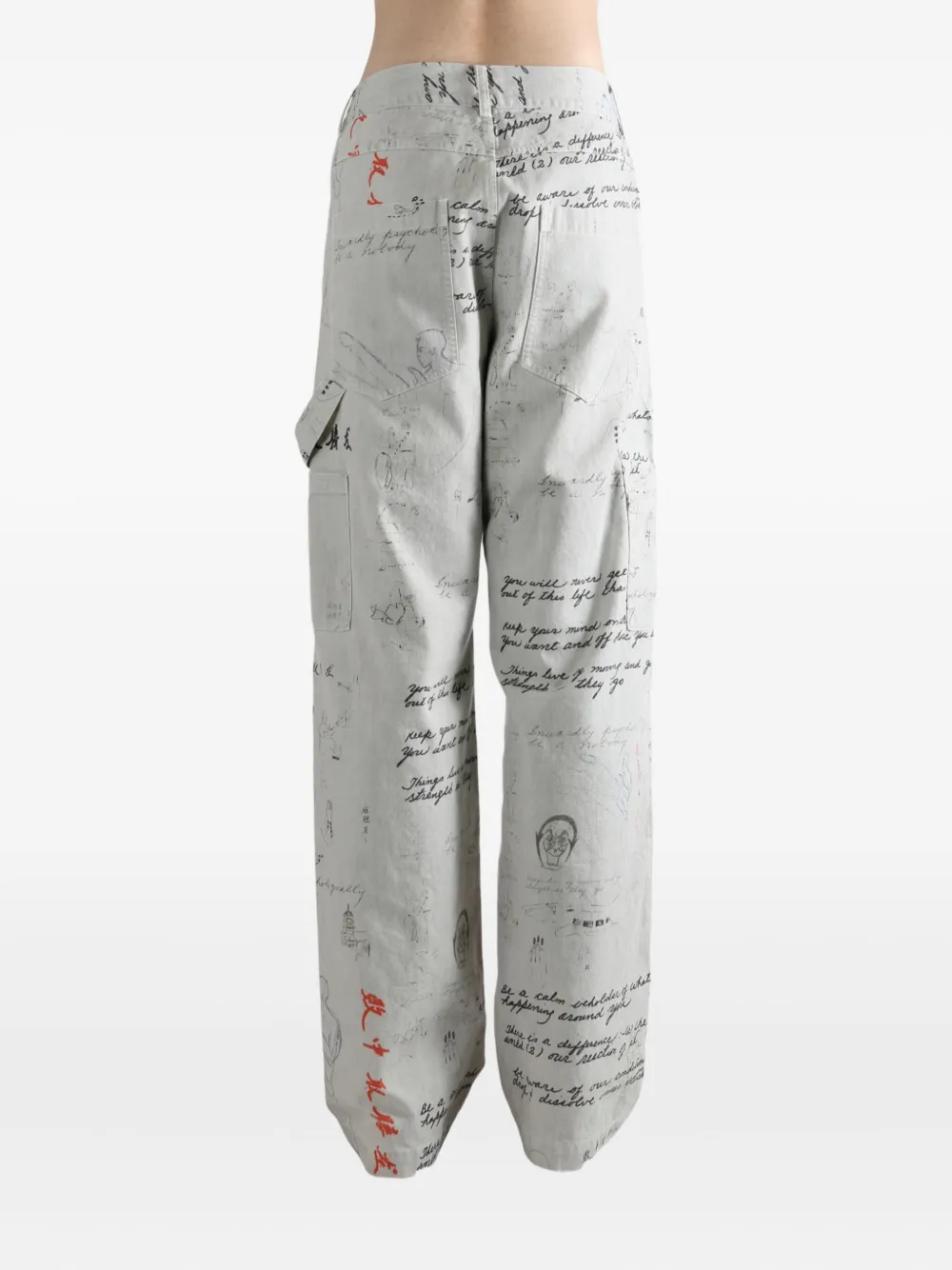 D-r-g-n Meditations Trousers In Neutral