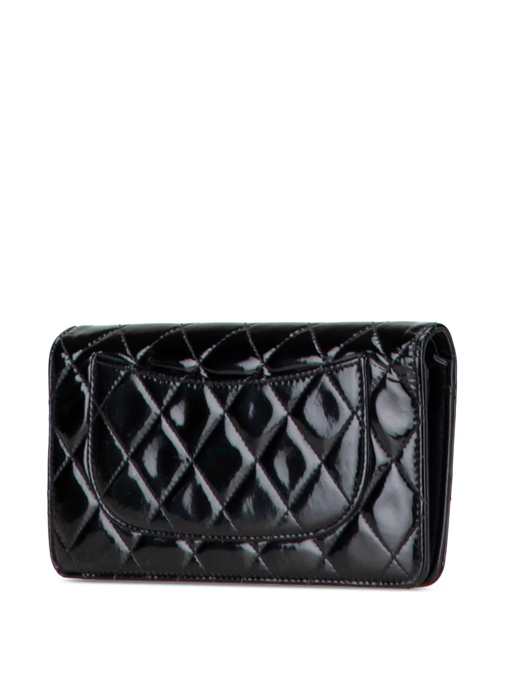 CHANEL Pre-Owned 2012 CC Quilted Patent L Yen Bifold Wallet long wallets | Image 2