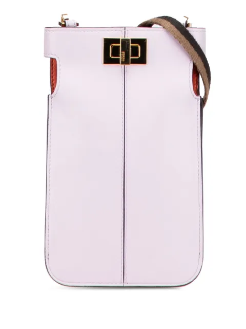 Fendi Pre-Owned 2000-2010 Leather Peek-a-Phone Pouch crossbody bag
