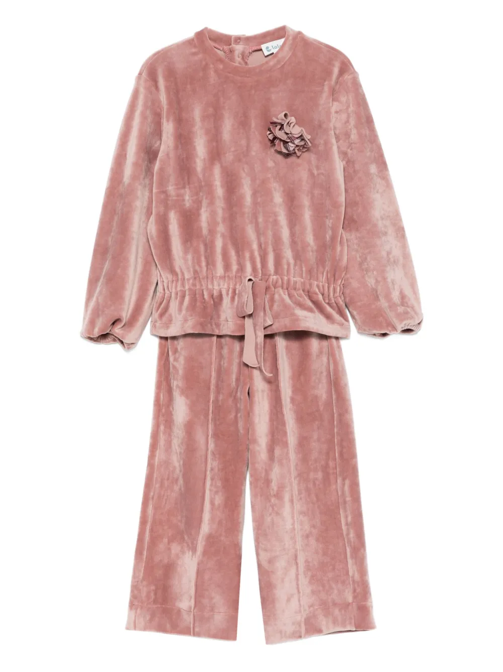 LALALU velvet tracksuit - Rosa