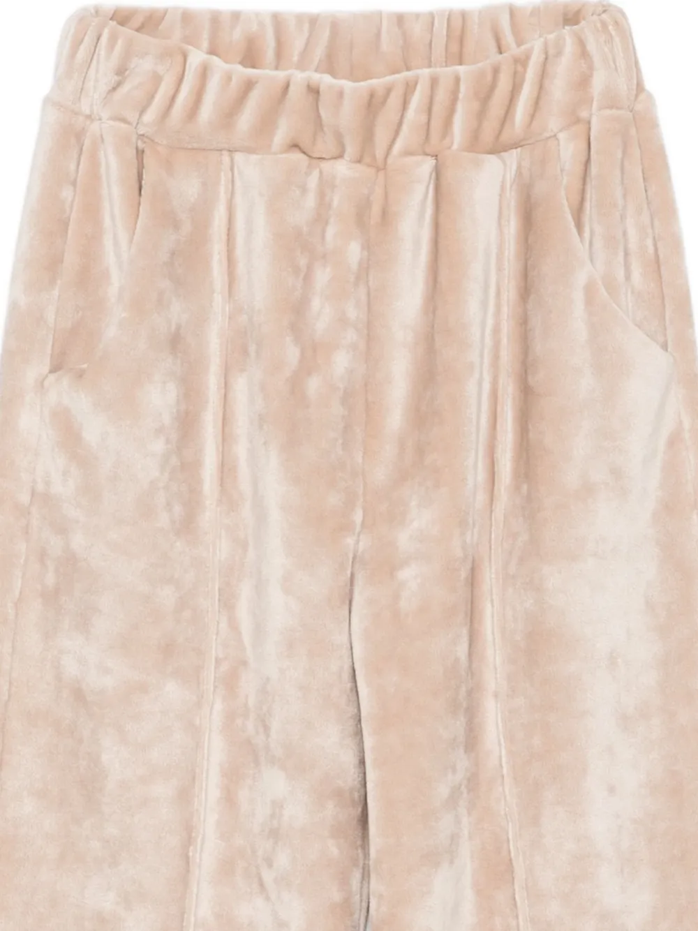 Lalalù Velvet Tracksuit In Neutral