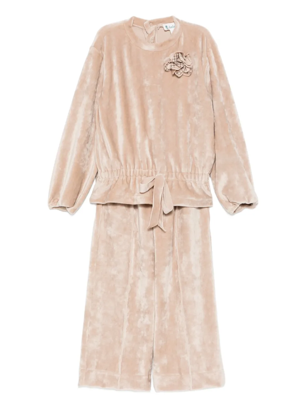 LALALU velvet tracksuit - Toni neutri