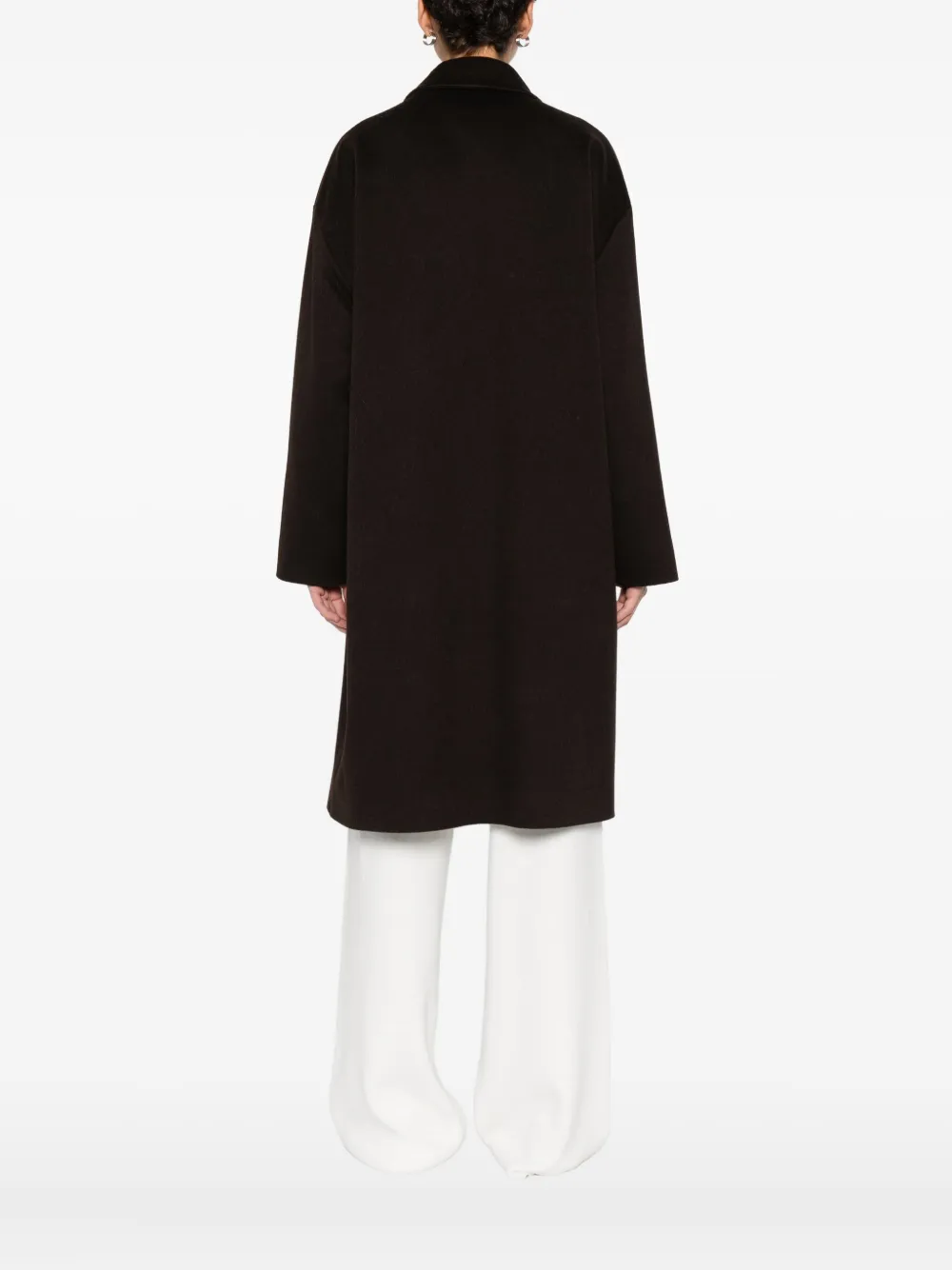 Alberto Biani Single-breasted Coat In Brown