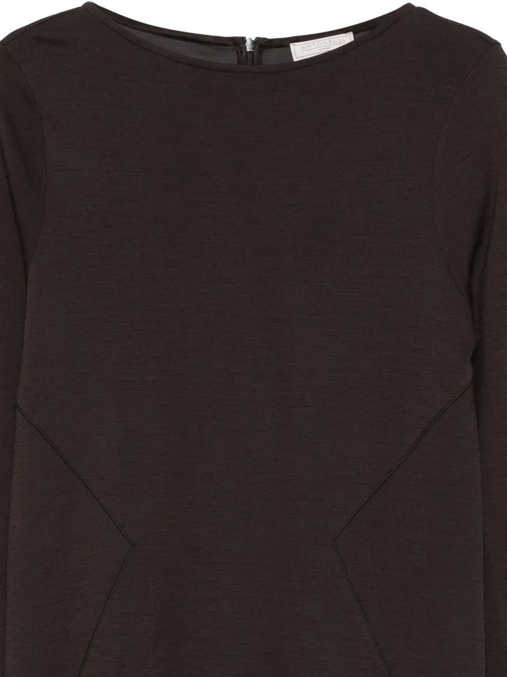 Antonelli Midi-jurk met boothals Bruin