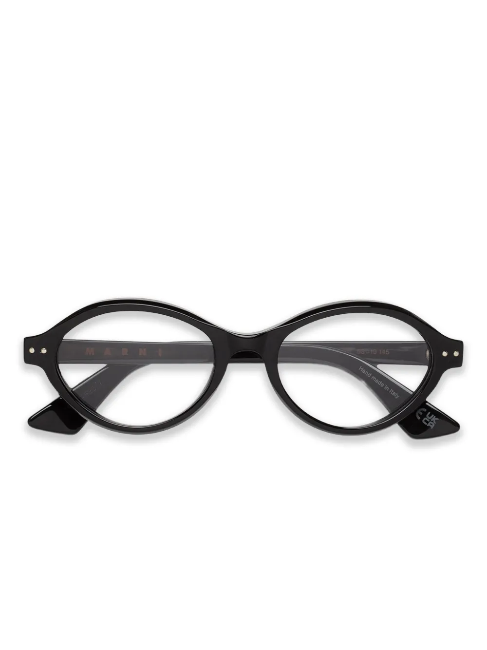 Marni Eyewear lunettes de vue à monture ovale | noir | Image 1