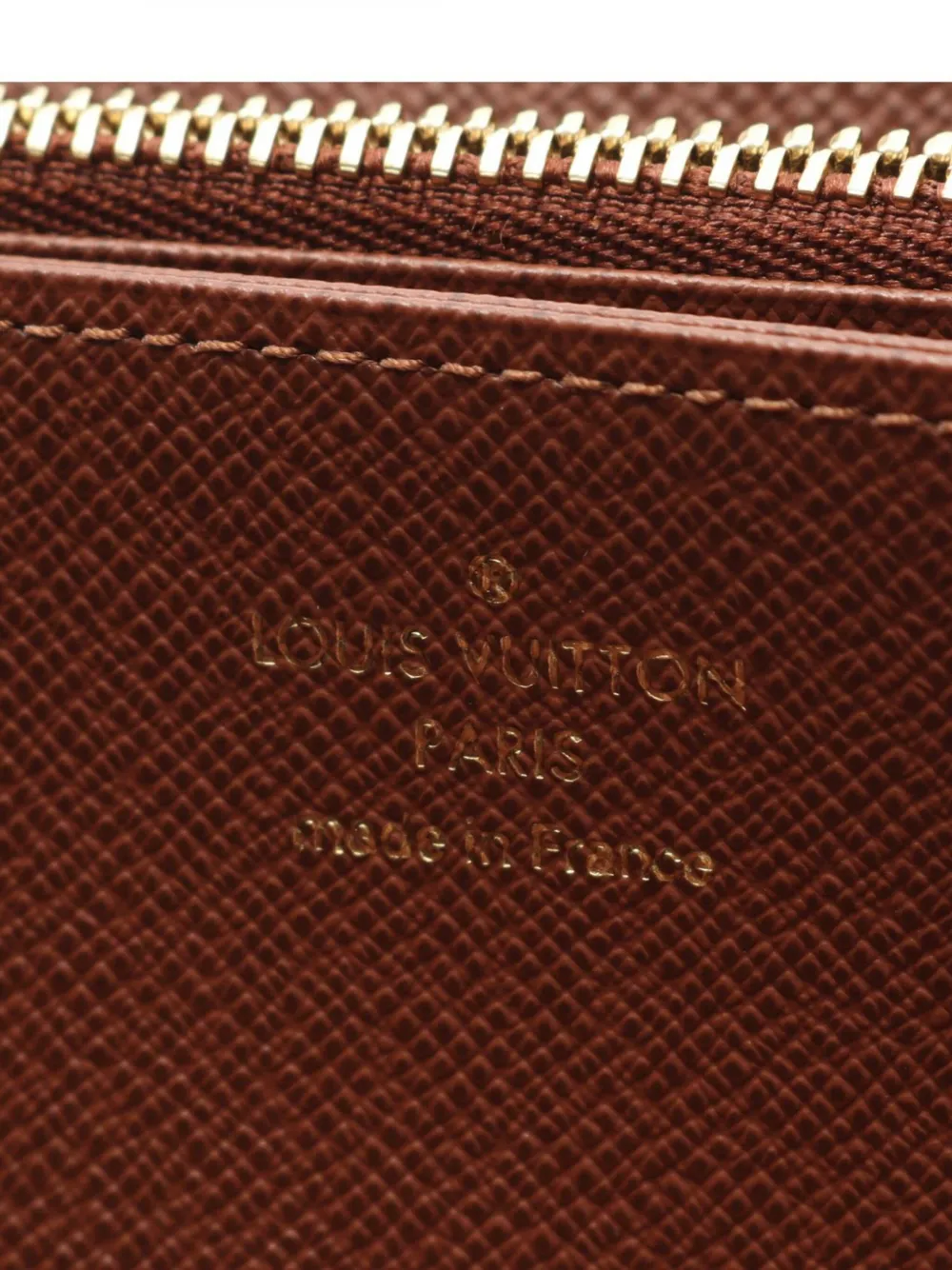Pre-owned Louis Vuitton 2010-2025 Monogram Zippy Wallet Long Wallets In Brown