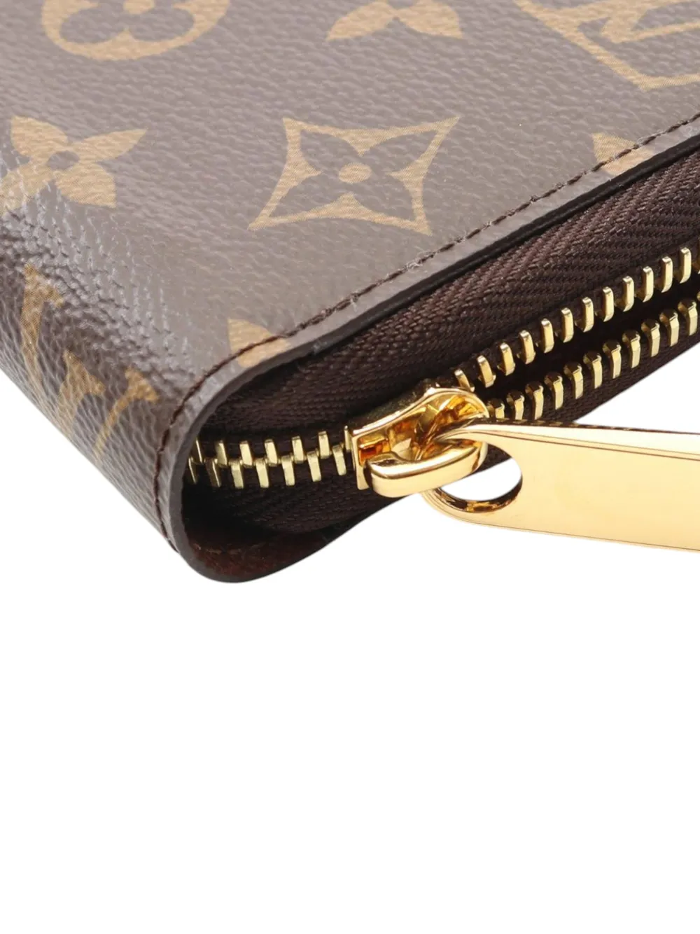 Pre-owned Louis Vuitton 2010-2025 Monogram Zippy Wallet Long Wallets In Brown