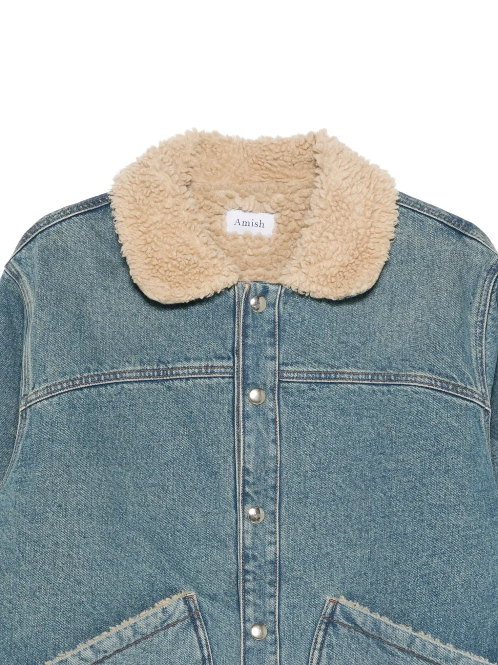 AMISH Denim jack Blauw