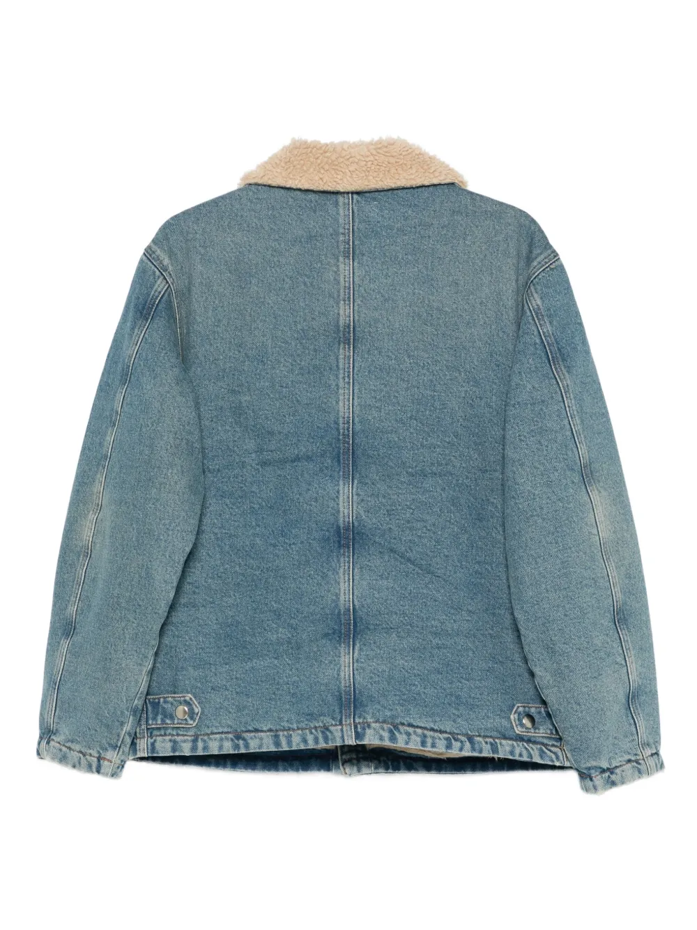 AMISH chamarra de mezclilla con cuello texturizado | Chamarras de mezclilla | Image 2