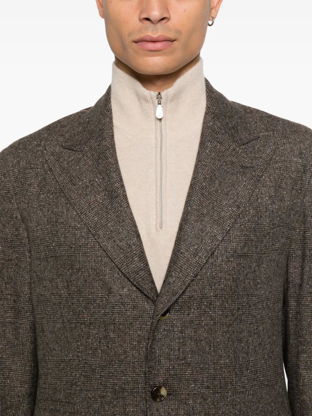 Brunello Cucinelli Pak met twee knopen en zak Bruin