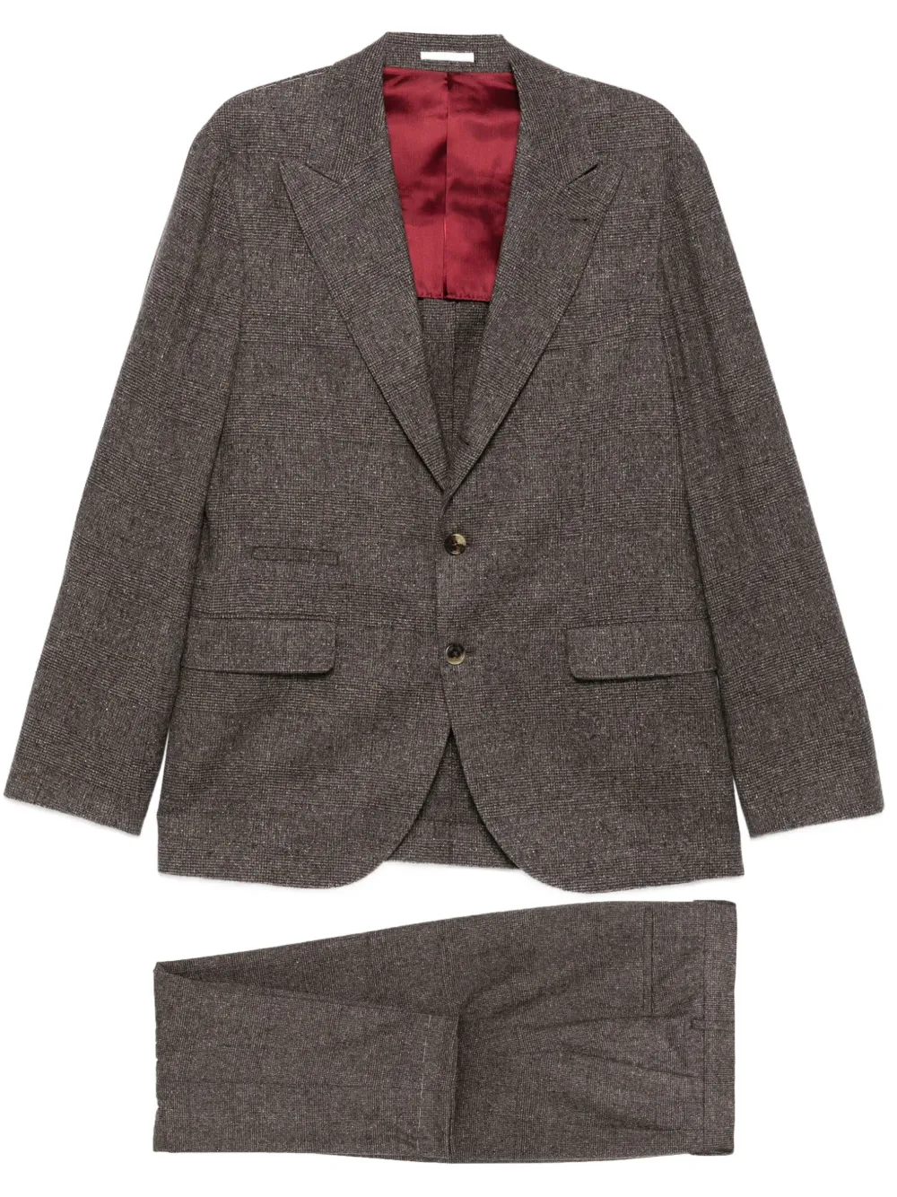 Brunello Cucinelli pocket two-button Suit | Brown | Image 1