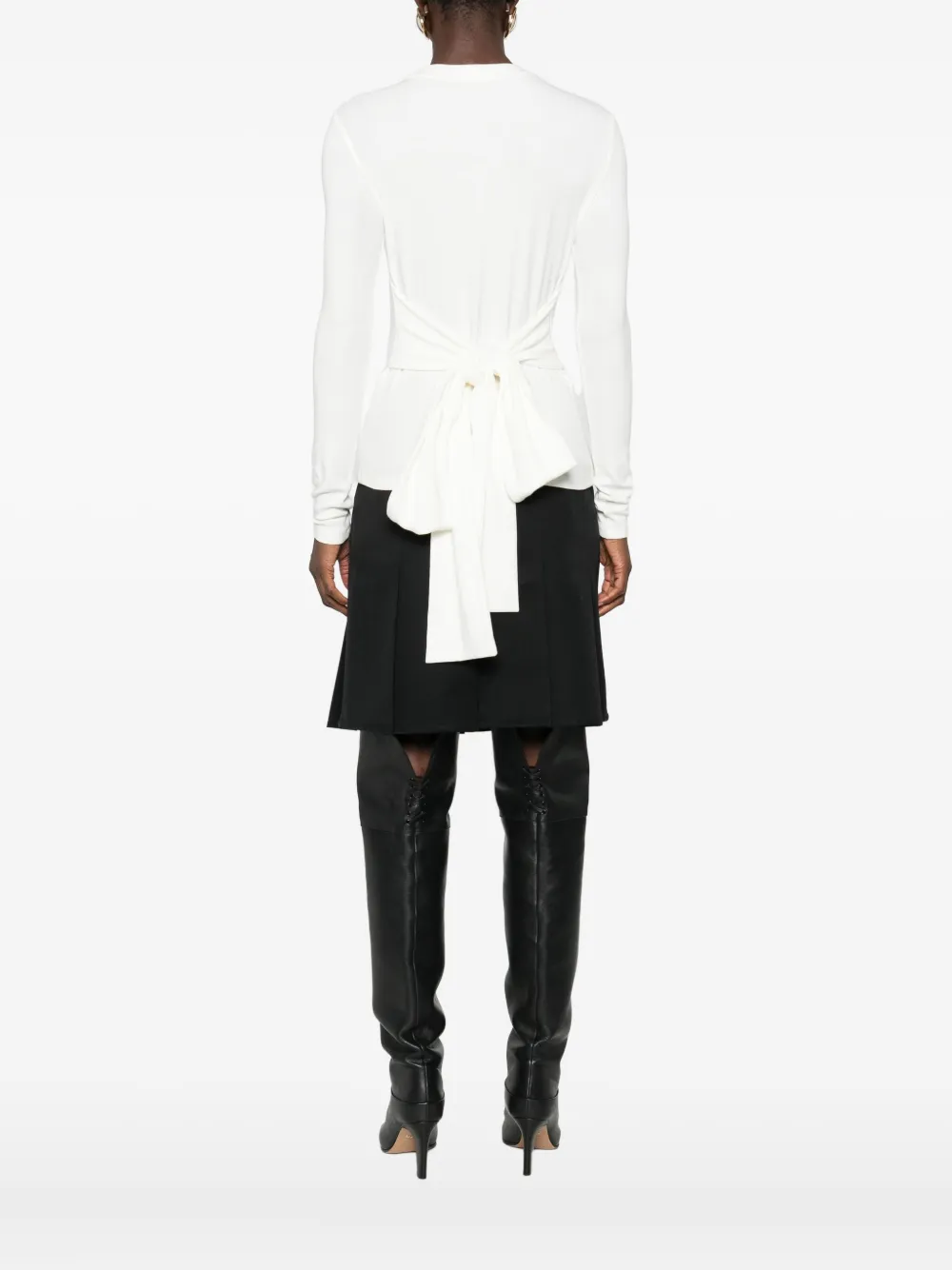 Eleh Bow-embellished Jumper In White