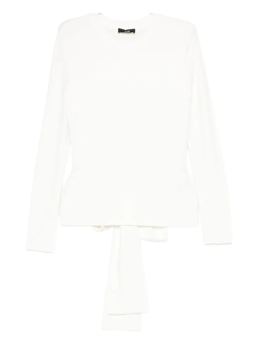 Eleh bow-embellished jumper - ホワイト Eleh bow-embellished jumper - ホワイト