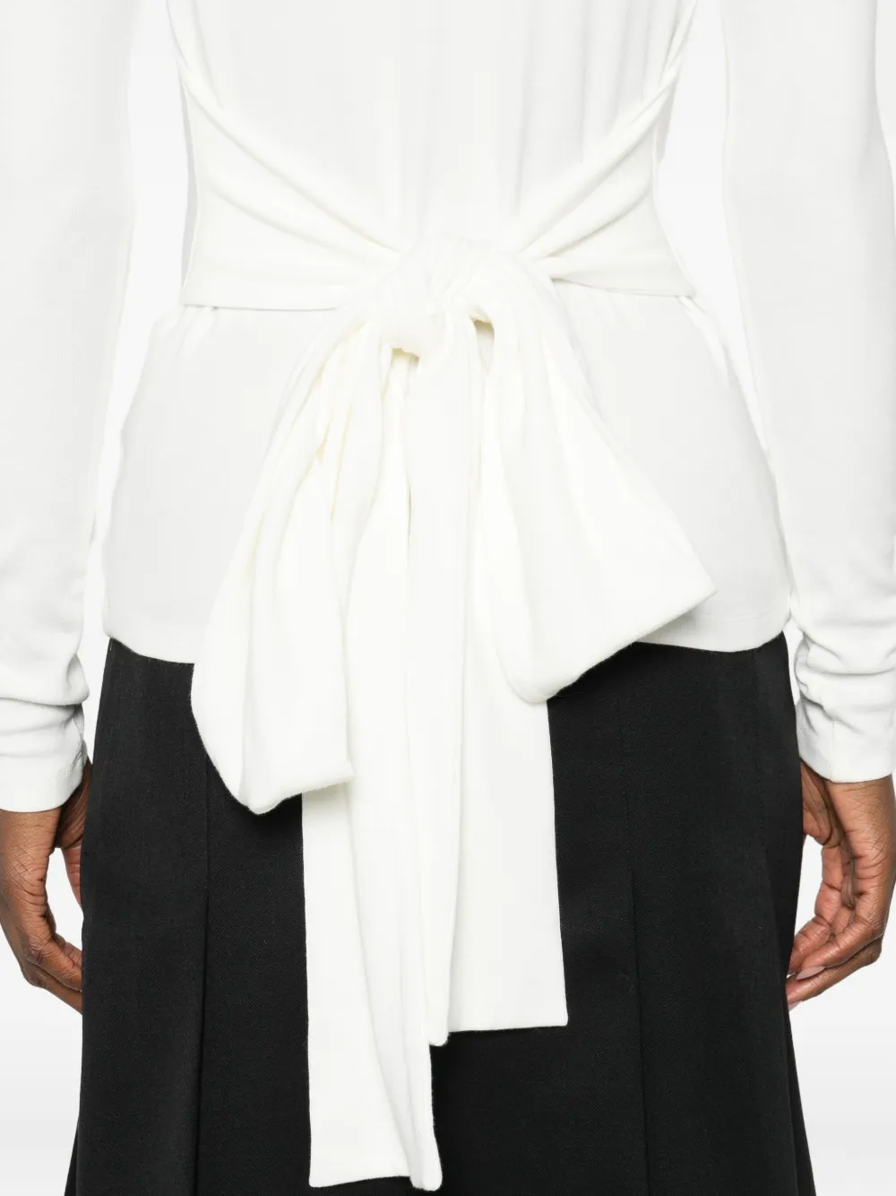 Eleh Bow-embellished Jumper In White