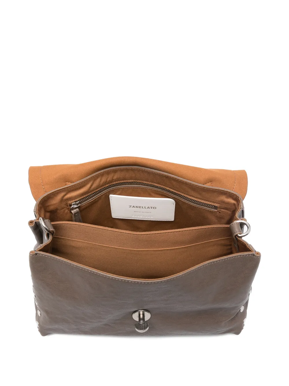 Zanellato Postina Studs Turnlock Tote Bag | Grey | FARFETCH