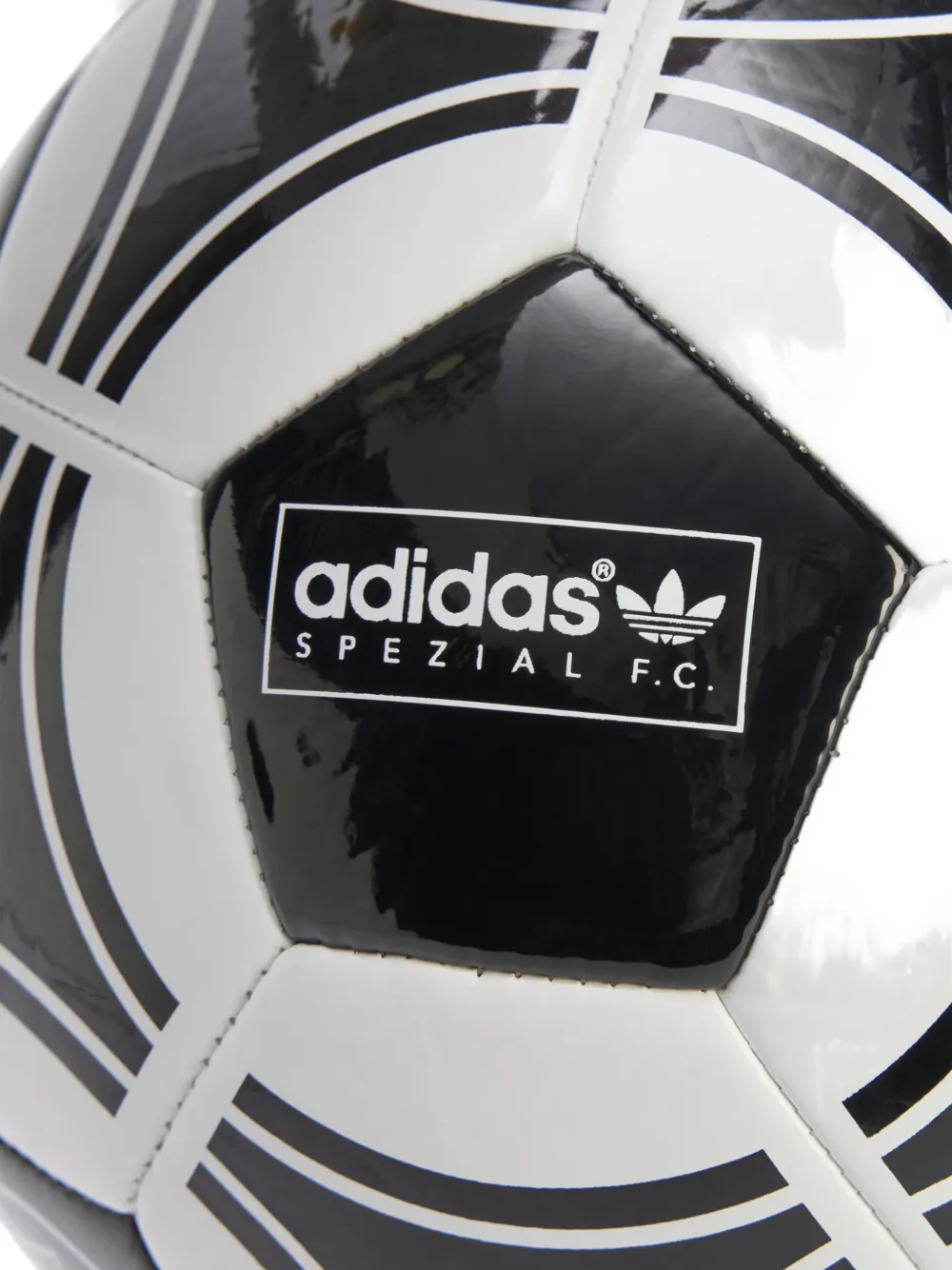 Adidas Originals Spezial Fc Logo Football Ball In Black
