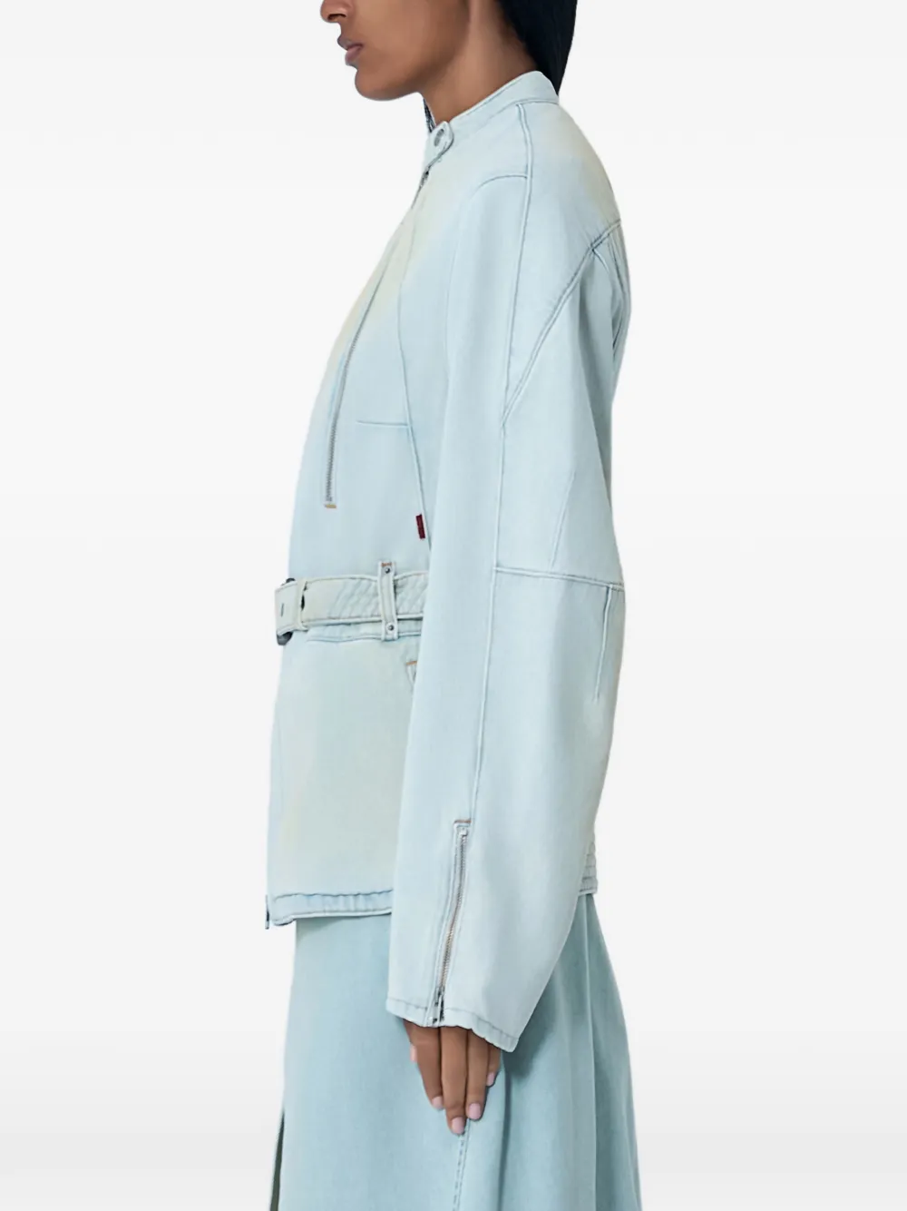 Kiko Kostadinov x Levi's Carina jack met riemdetail Blauw