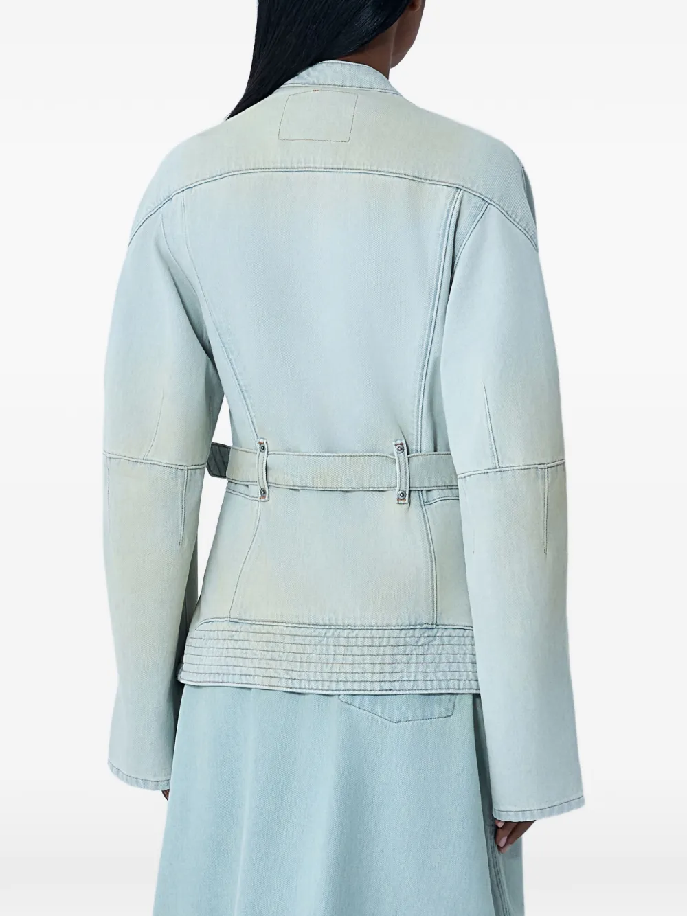 Kiko Kostadinov x Levi's Carina jack met riemdetail Blauw