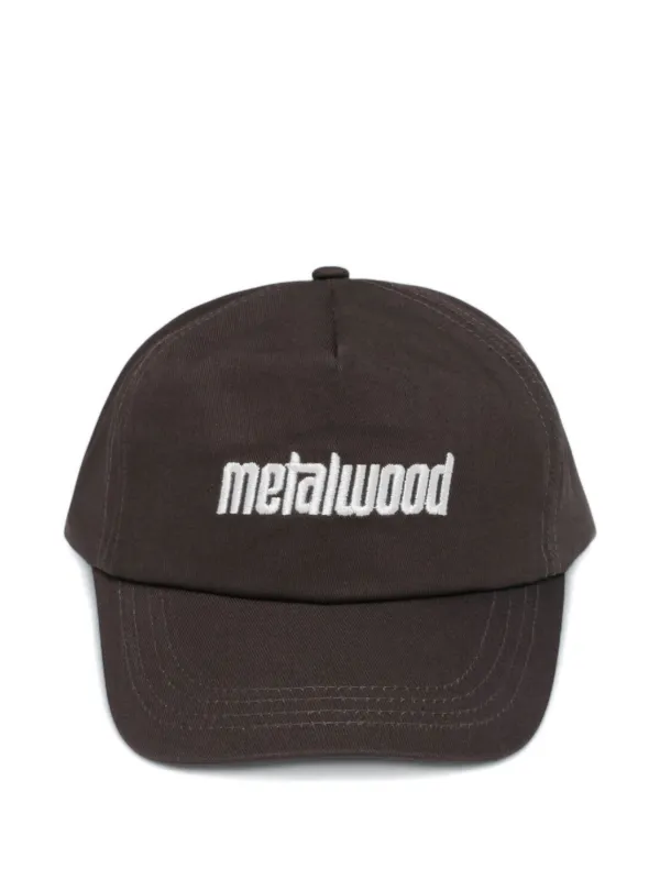 【新品・正規品】lwood Studio ロゴキャップ ブラック Metalwood Studio ロゴ キャップ | ブラウン | FARFETCH JP