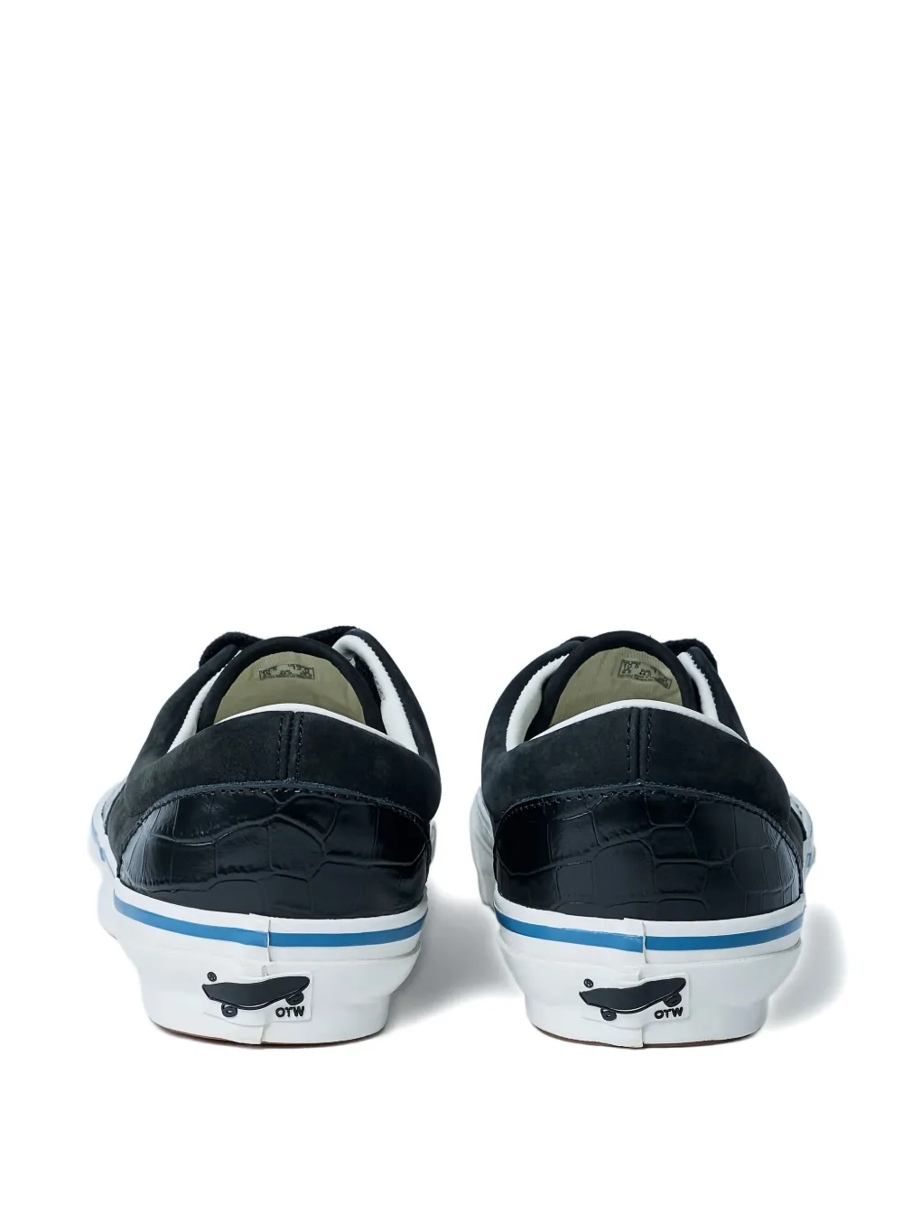 Vans Era 95 Vibram low-top sneakers met krokodillen-reliëf Zwart