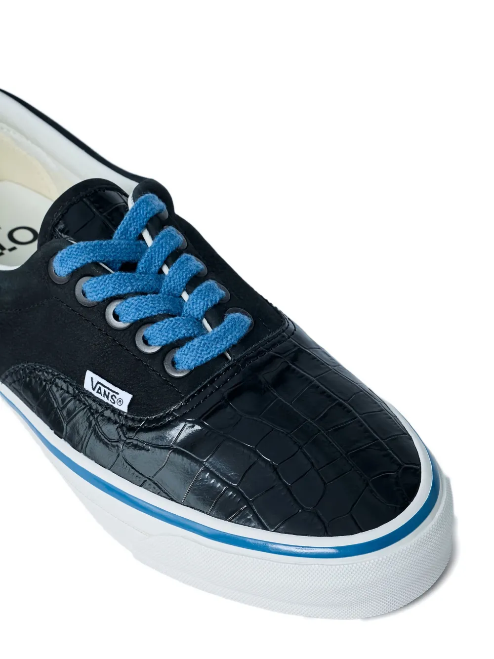 Vans Era 95 Vibram low-top sneakers met krokodillen-reliëf Zwart