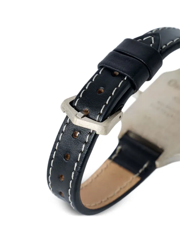 OUR LEGACY No Time Watch レザーブレスレット | ブラック | FARFETCH JP