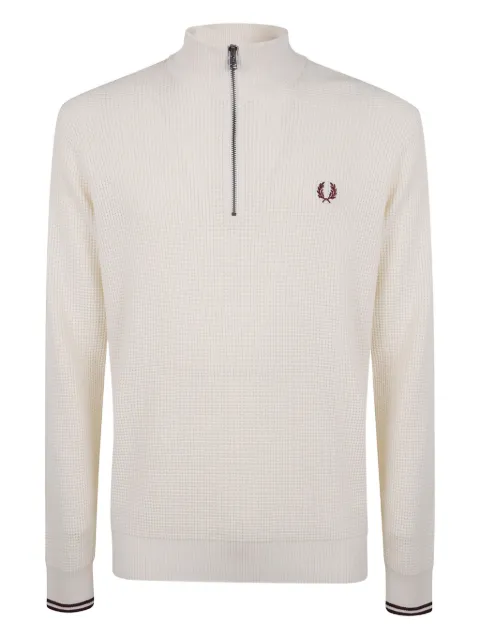 Fred Perry suéter con medio cierre