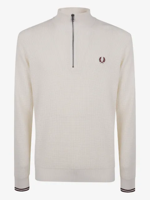 Fred Perry half-zip waffle sweater