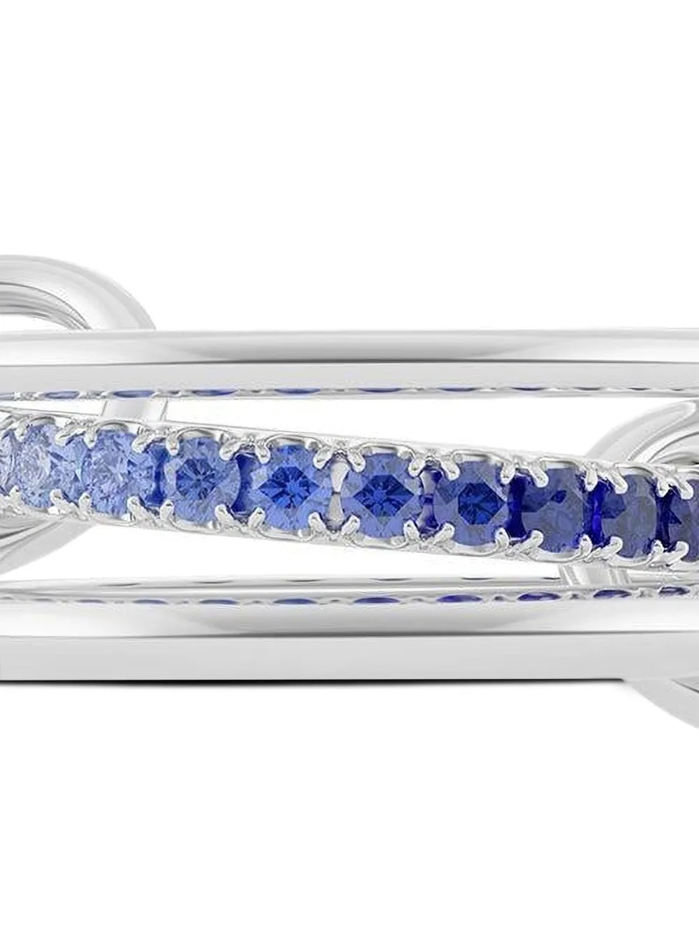Spinelli Kilcollin Sterling Silver Blue Sapphire Ring In Metallic